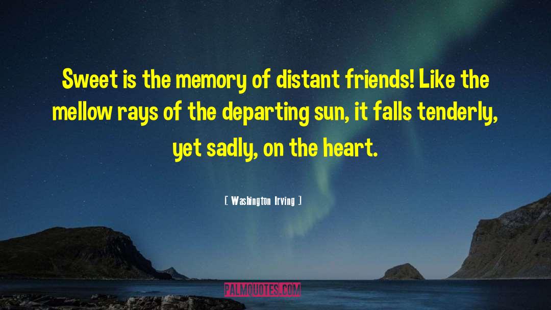 Departing quotes by Washington Irving