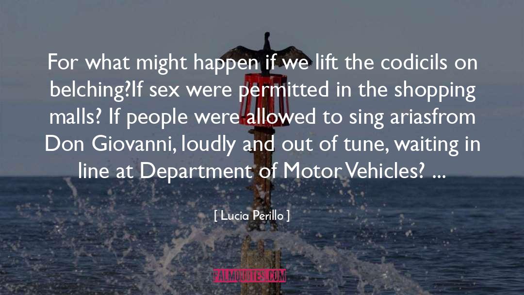 Department Of Motor Vehicles quotes by Lucia Perillo