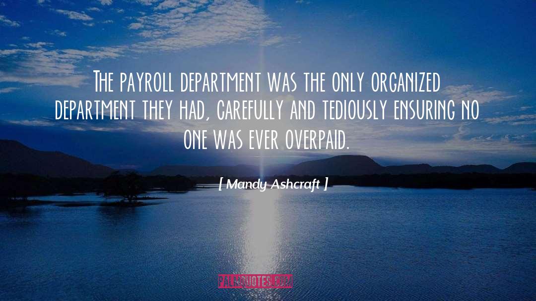 Department quotes by Mandy Ashcraft