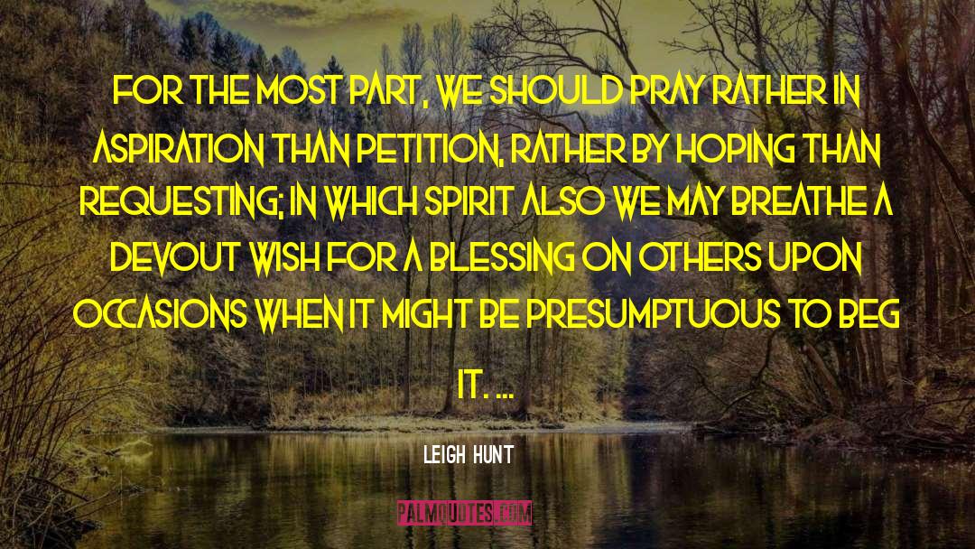 Dependence On Others quotes by Leigh Hunt