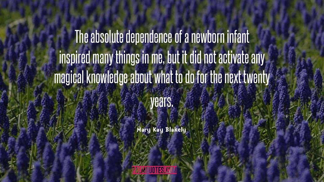 Dependence quotes by Mary Kay Blakely