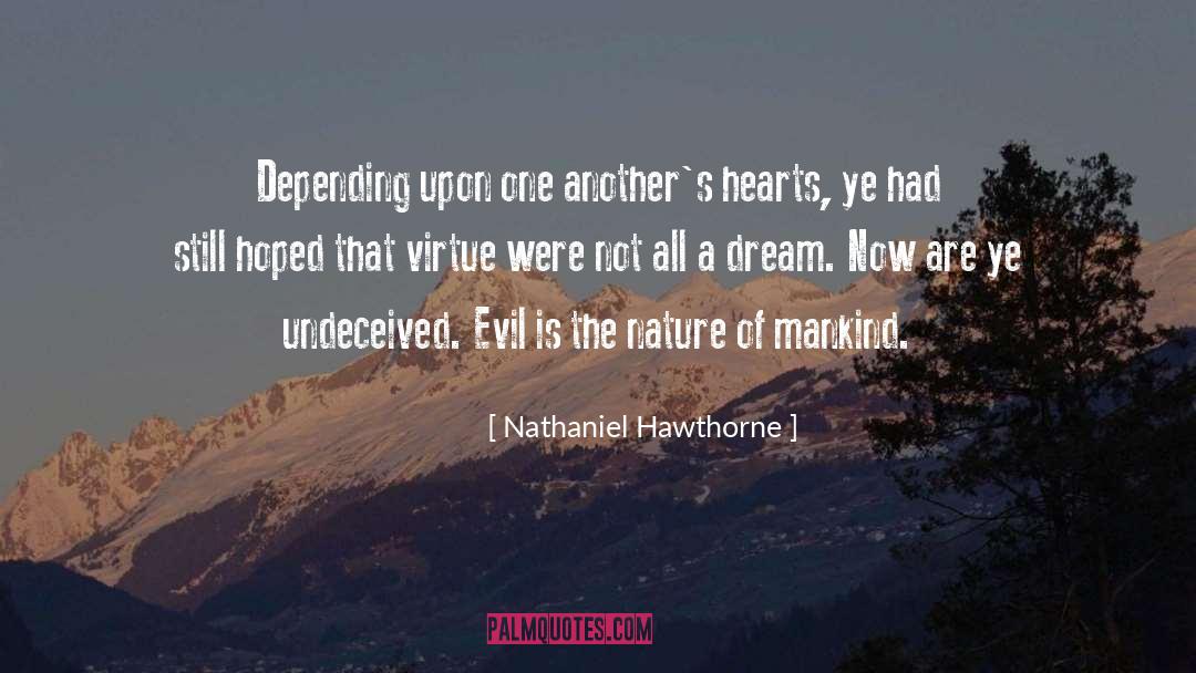Depending quotes by Nathaniel Hawthorne