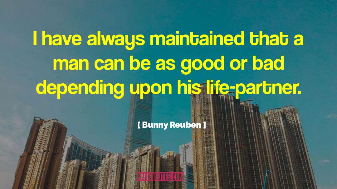 Depending quotes by Bunny Reuben