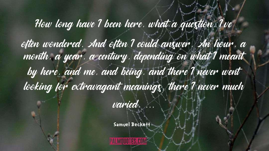 Depending quotes by Samuel Beckett