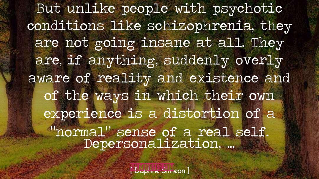 Depersonalization quotes by Daphne Simeon