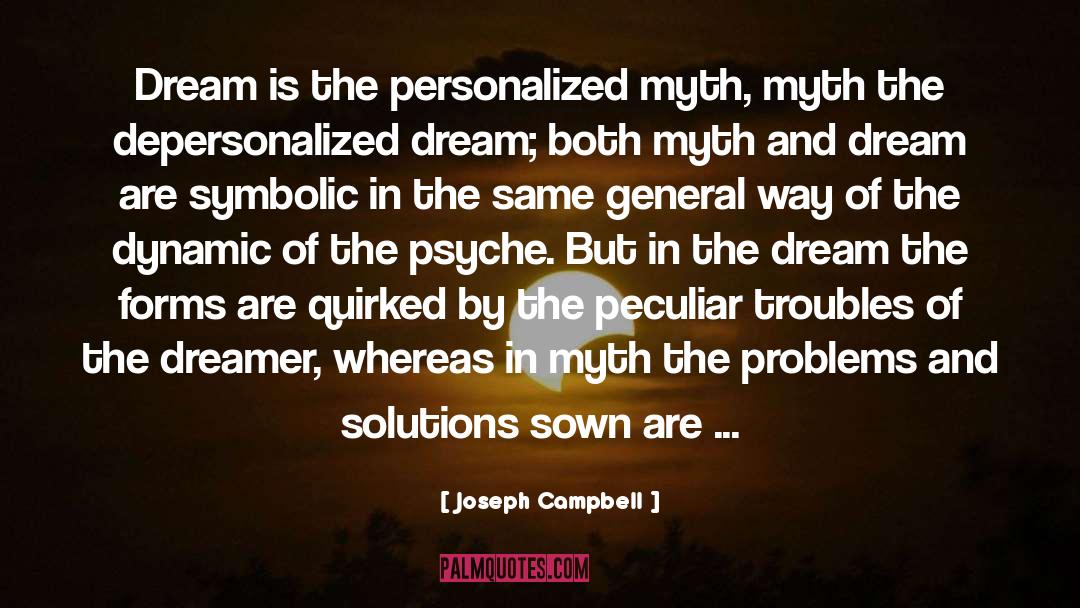 Depersonalized quotes by Joseph Campbell