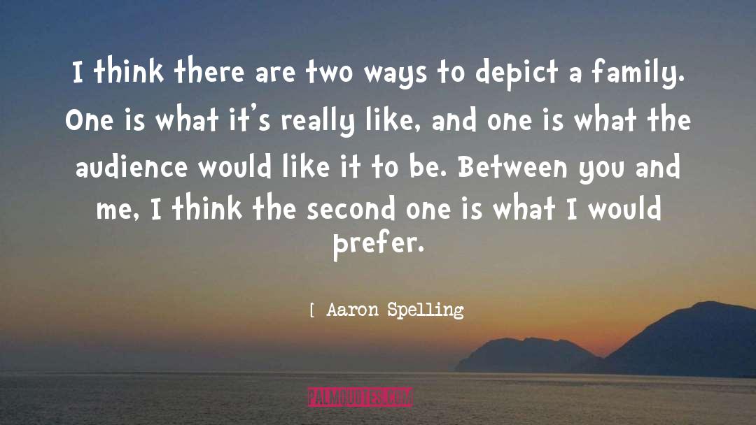 Depict quotes by Aaron Spelling
