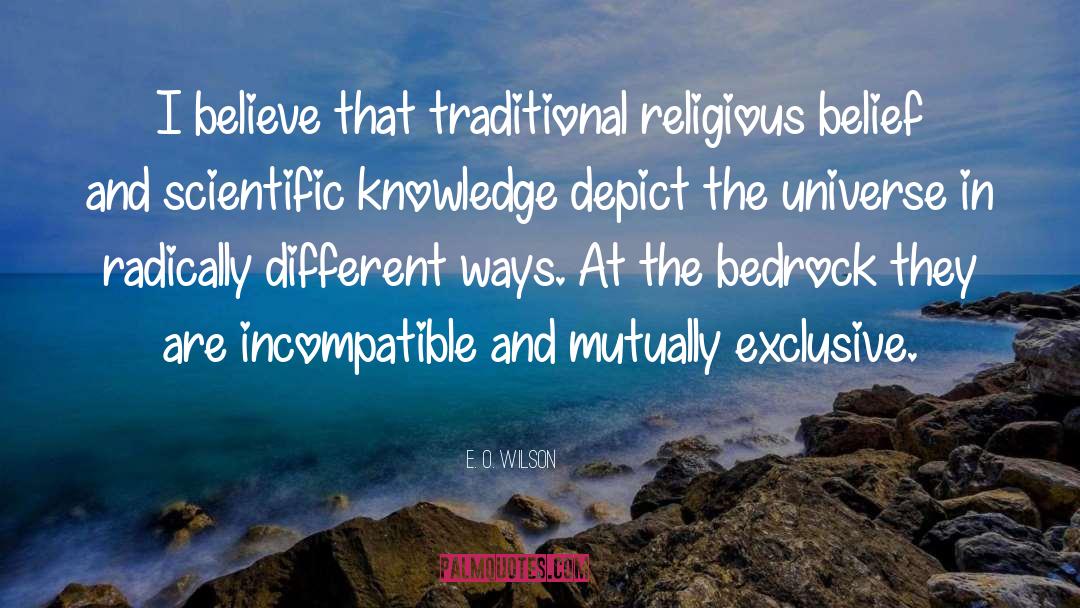 Depict quotes by E. O. Wilson