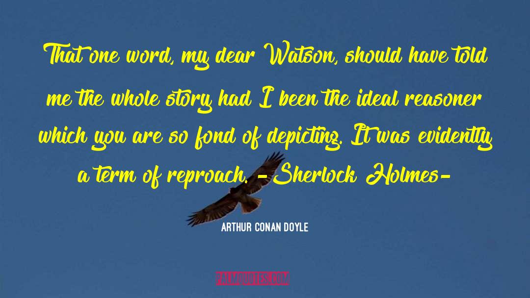 Depicting quotes by Arthur Conan Doyle