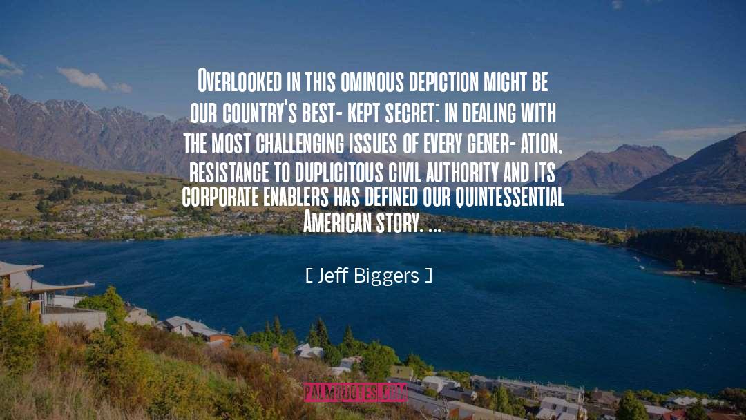Depiction quotes by Jeff Biggers