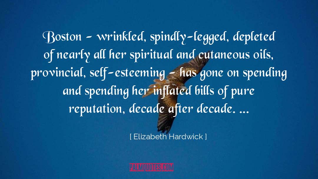 Depleted quotes by Elizabeth Hardwick