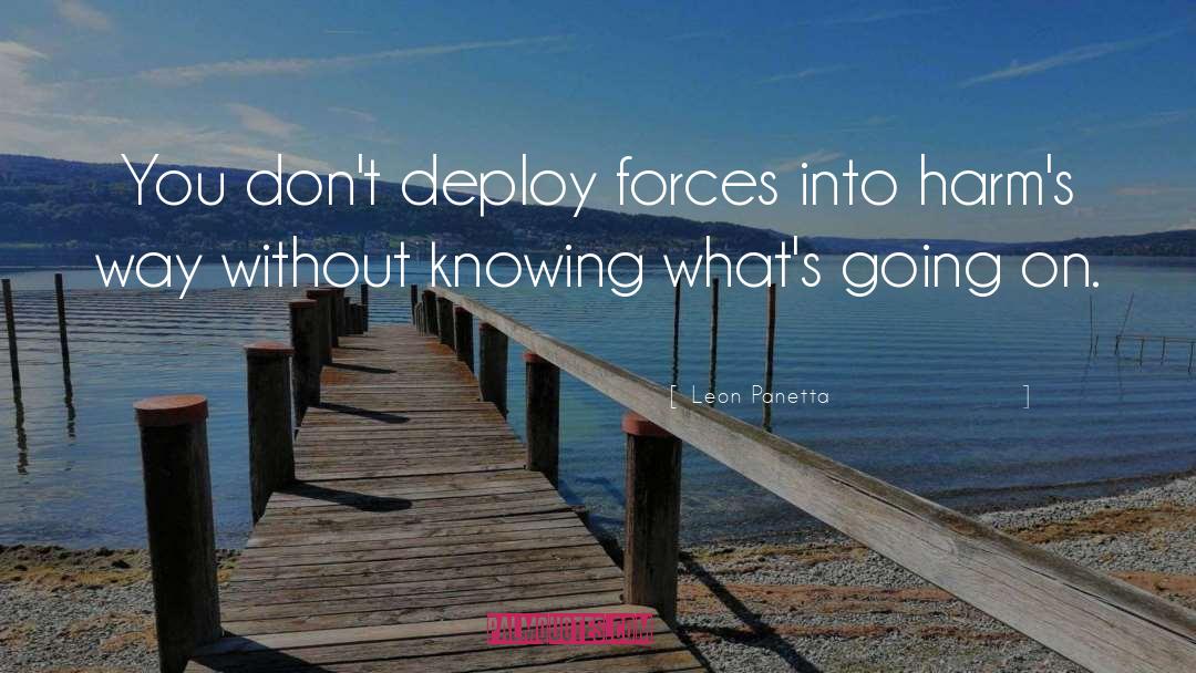 Deploy quotes by Leon Panetta