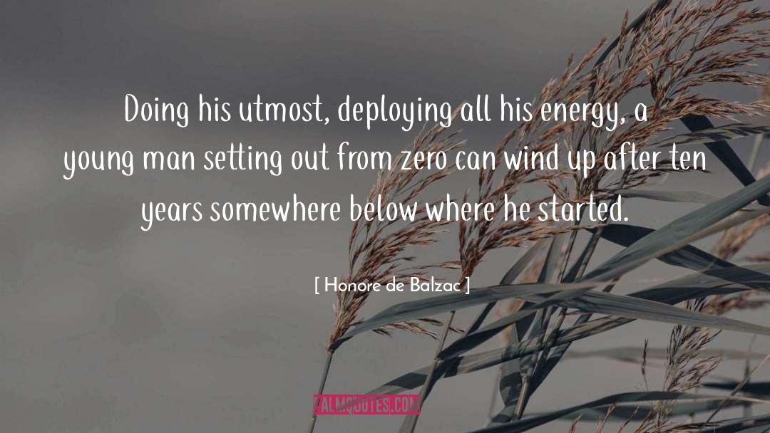 Deploying quotes by Honore De Balzac