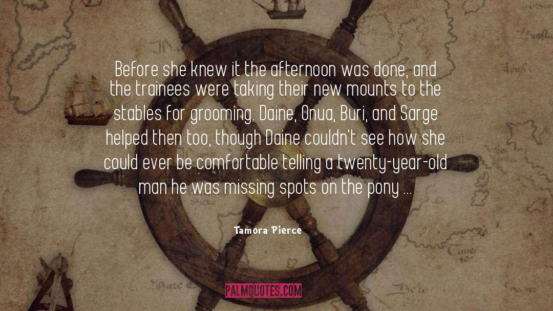 Deporre Grooming quotes by Tamora Pierce