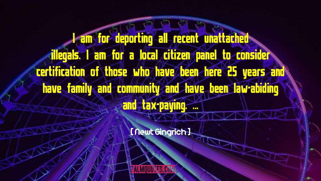 Deporting quotes by Newt Gingrich