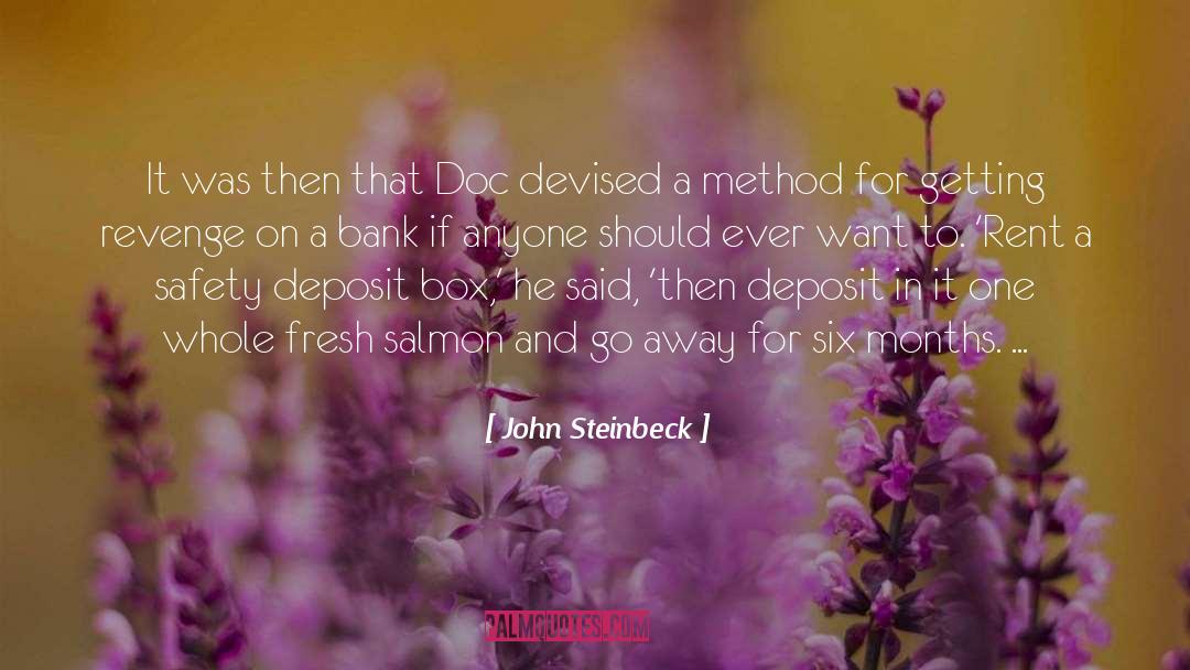 Deposit quotes by John Steinbeck