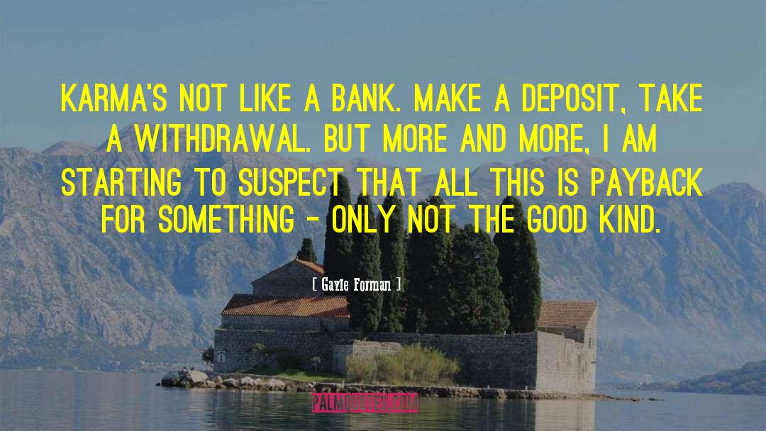 Deposit quotes by Gayle Forman