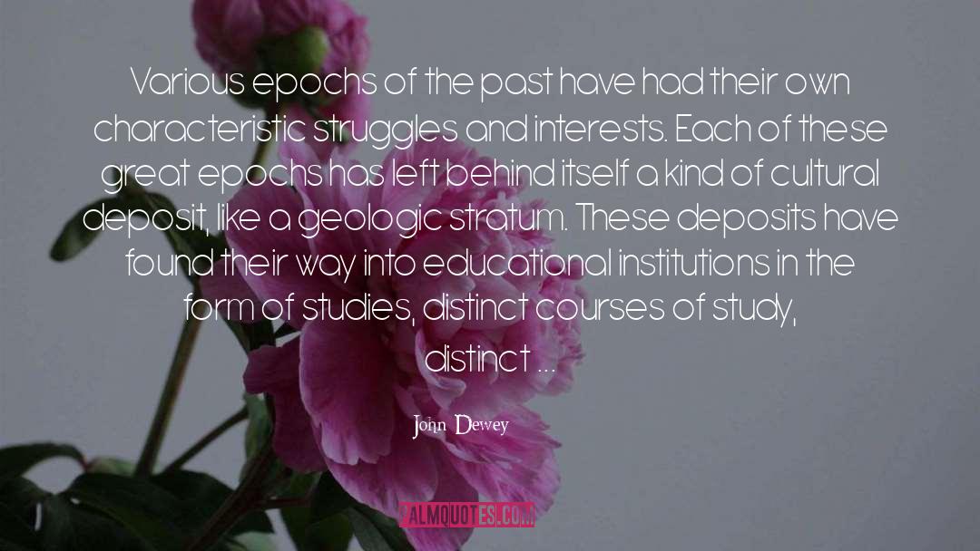 Deposit quotes by John Dewey