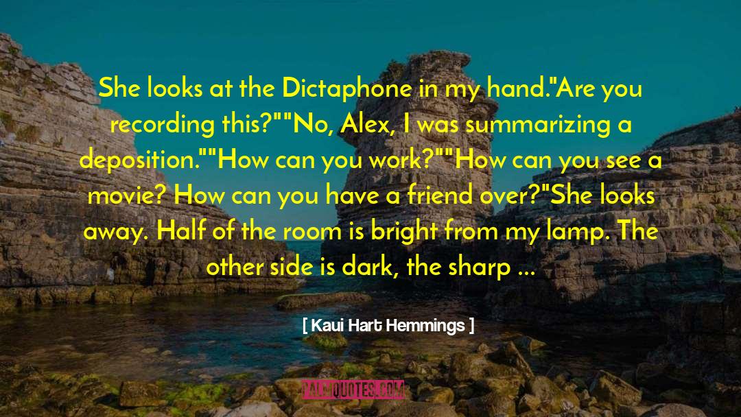 Deposition quotes by Kaui Hart Hemmings