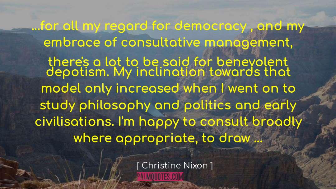 Depotism quotes by Christine Nixon