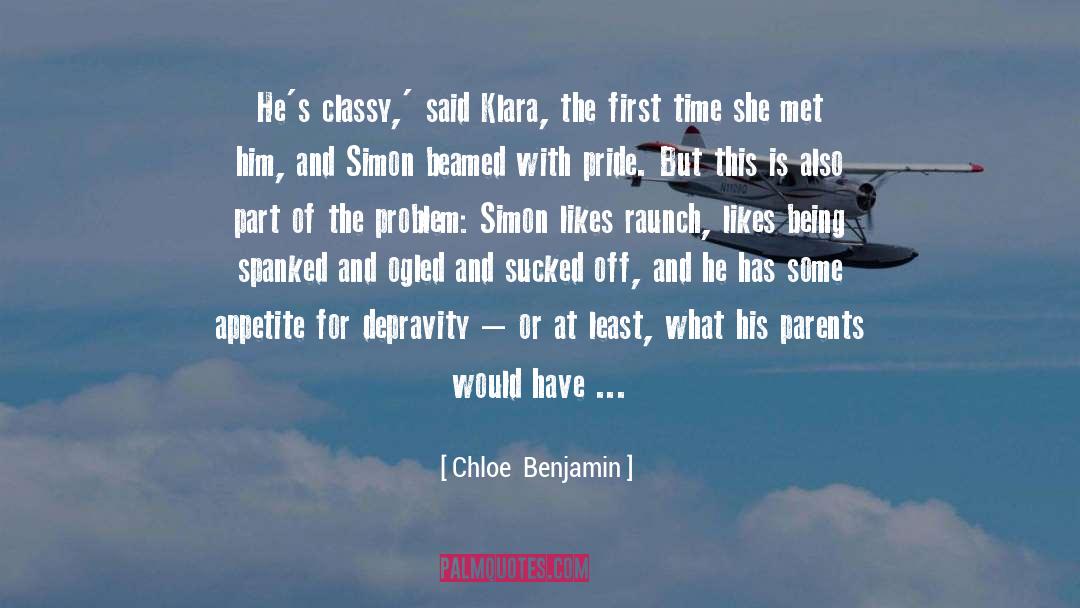 Depravity quotes by Chloe  Benjamin