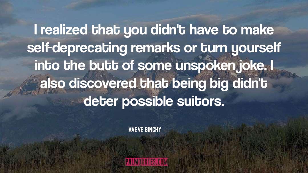 Deprecating quotes by Maeve Binchy
