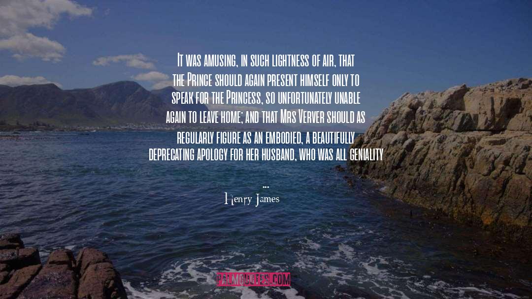 Deprecating quotes by Henry James