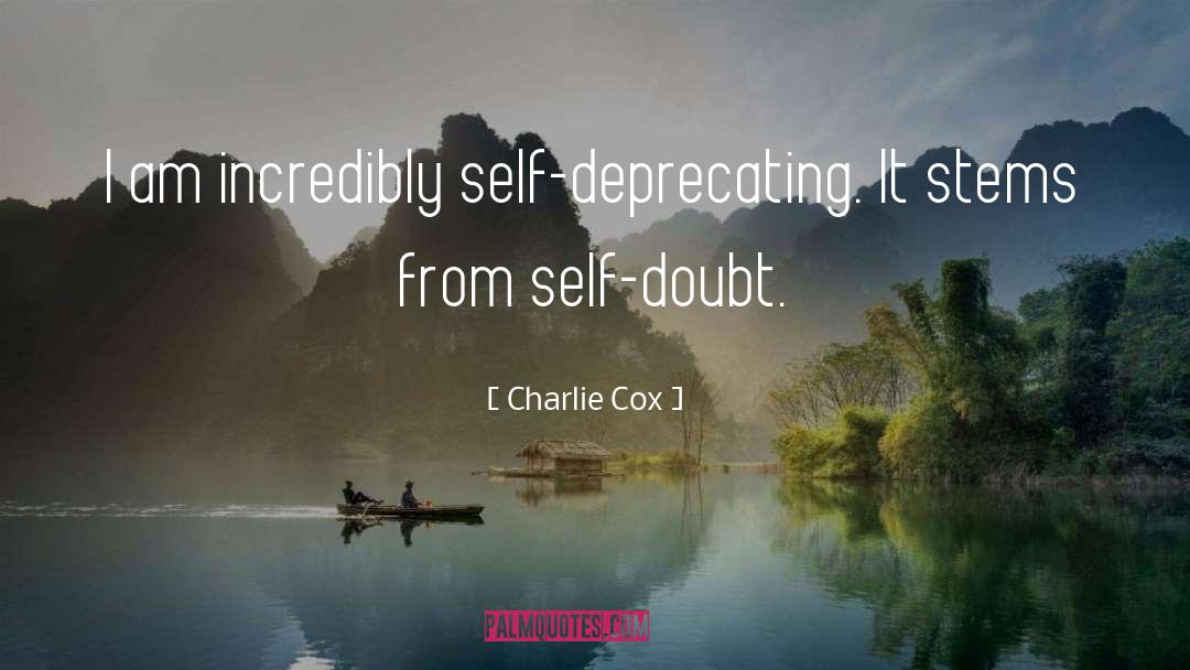 Deprecating quotes by Charlie Cox