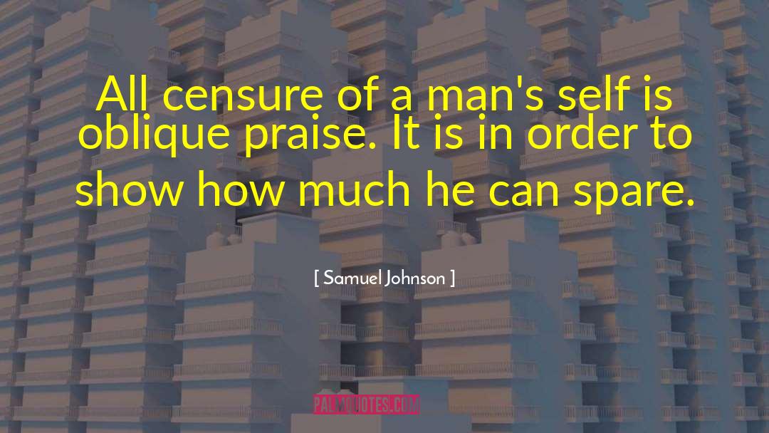 Deprecation quotes by Samuel Johnson