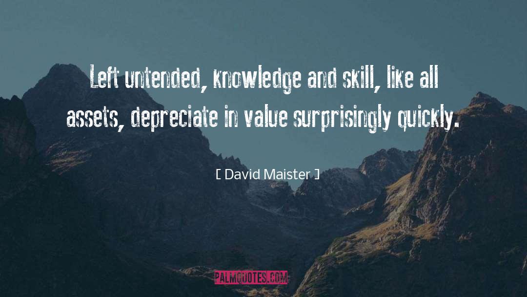 Depreciate quotes by David Maister