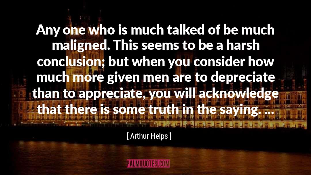 Depreciate quotes by Arthur Helps