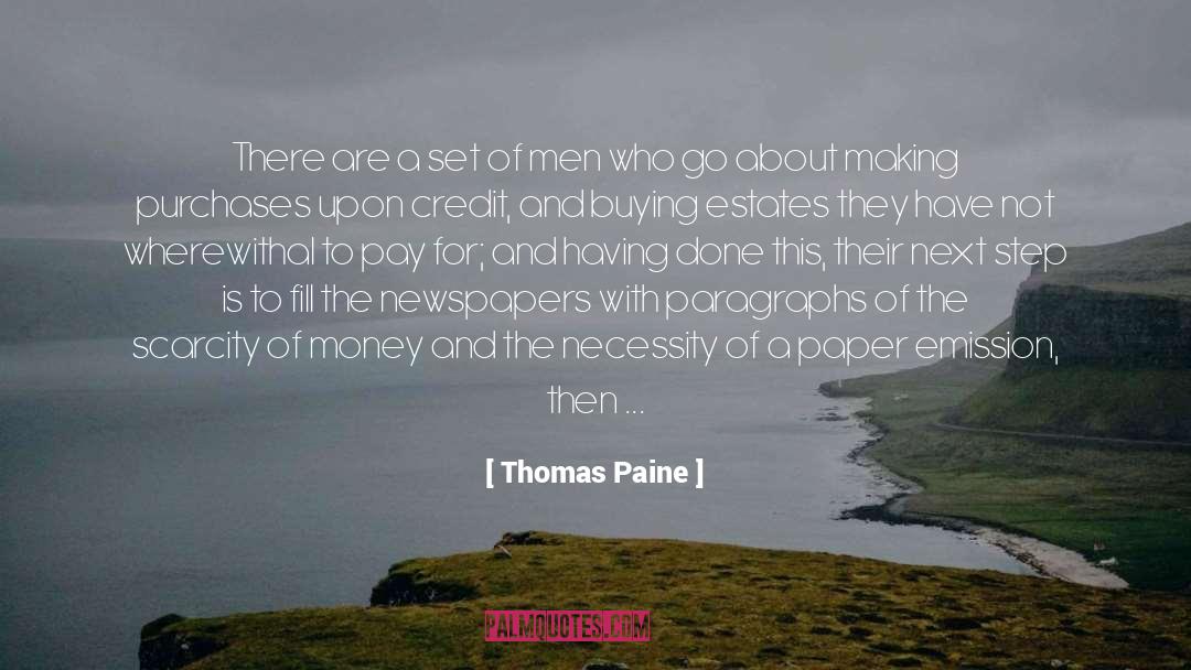 Depreciate quotes by Thomas Paine
