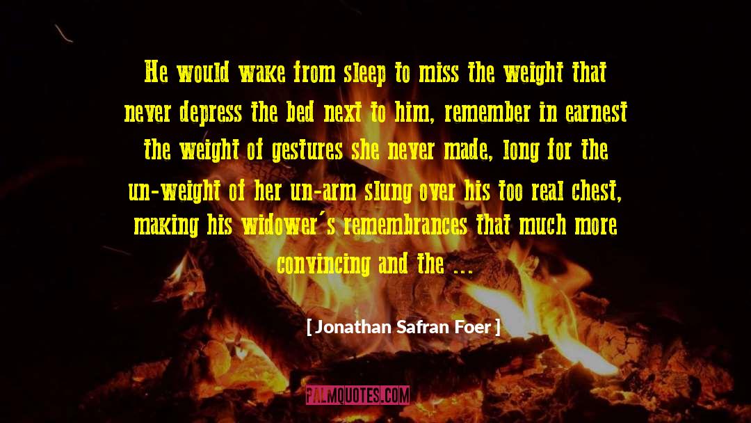 Depress quotes by Jonathan Safran Foer