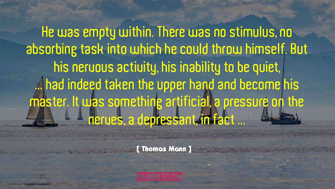 Depressant quotes by Thomas Mann