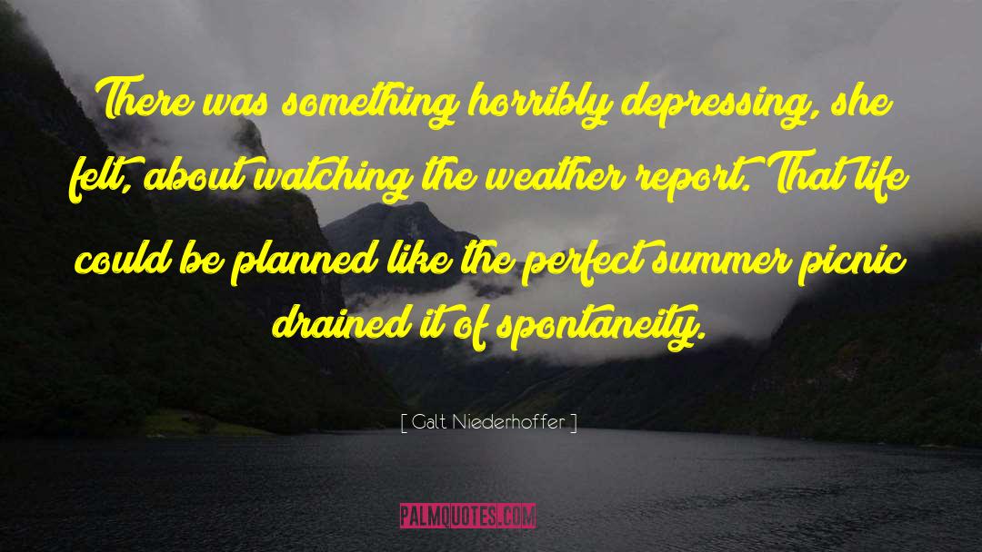 Depressing quotes by Galt Niederhoffer
