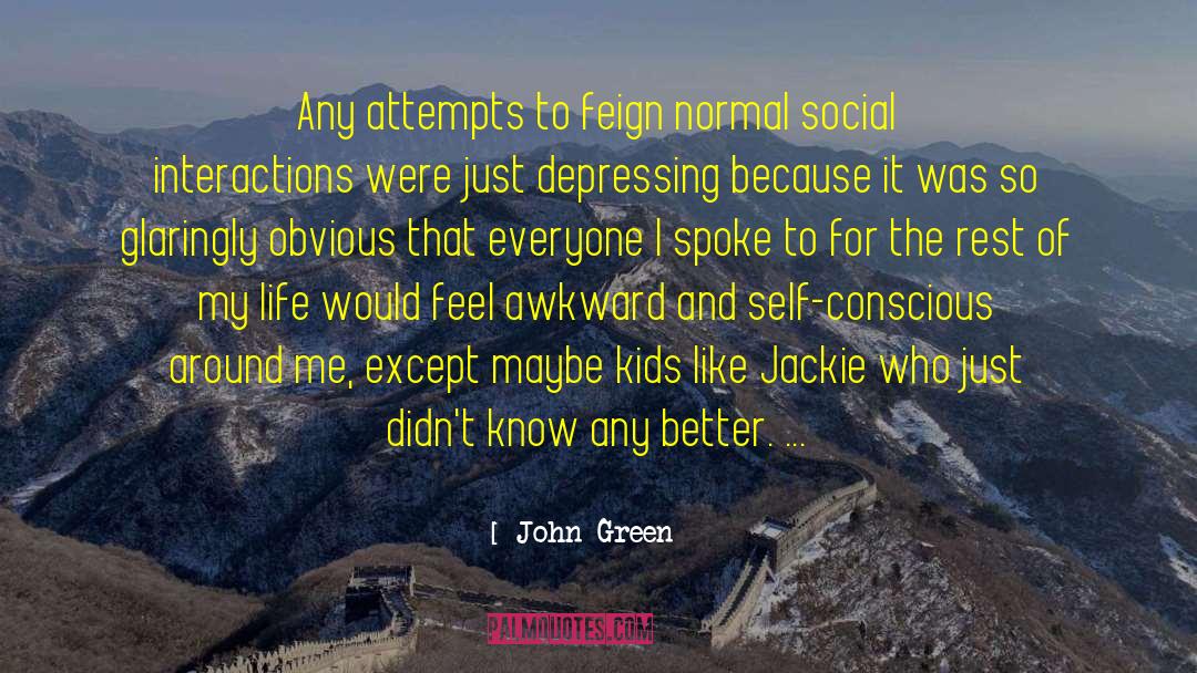 Depressing quotes by John Green