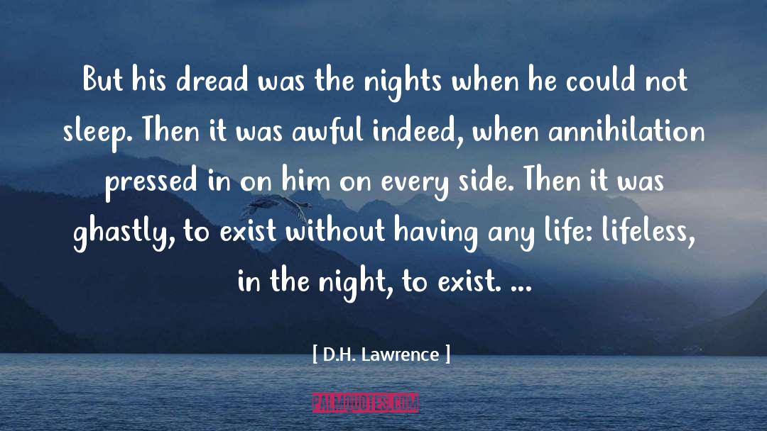 Depression Insomnia Pain quotes by D.H. Lawrence