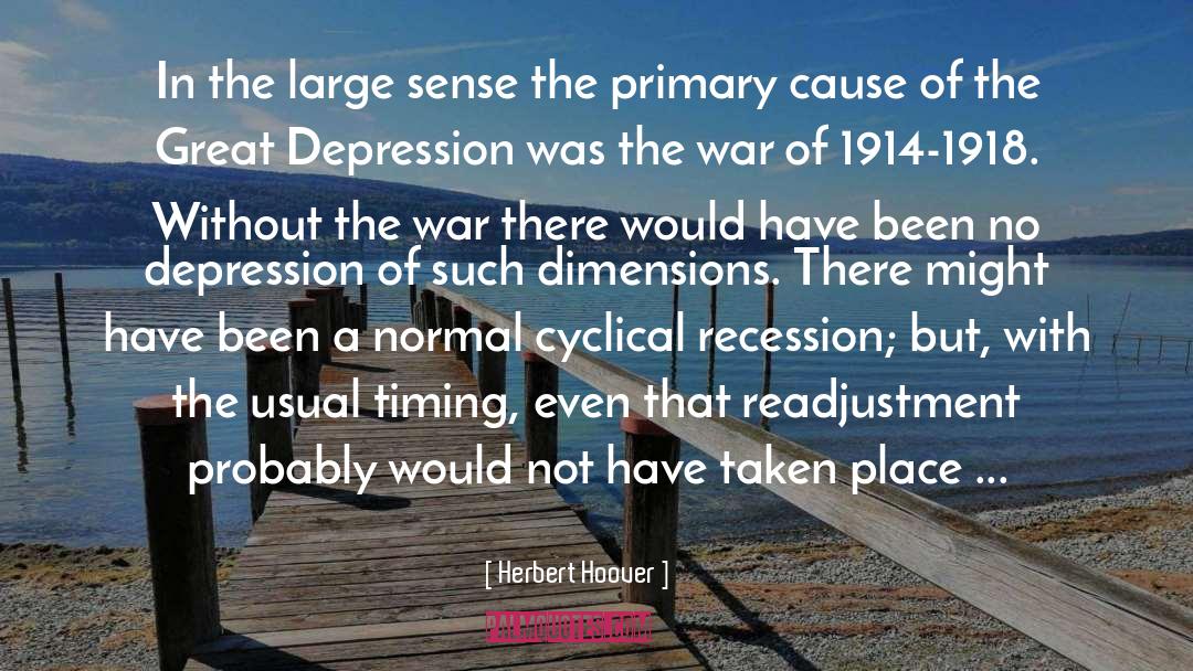 Depression quotes by Herbert Hoover