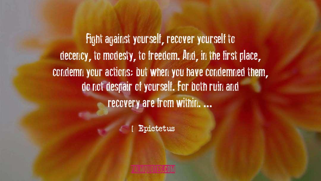 Depression Recovery quotes by Epictetus