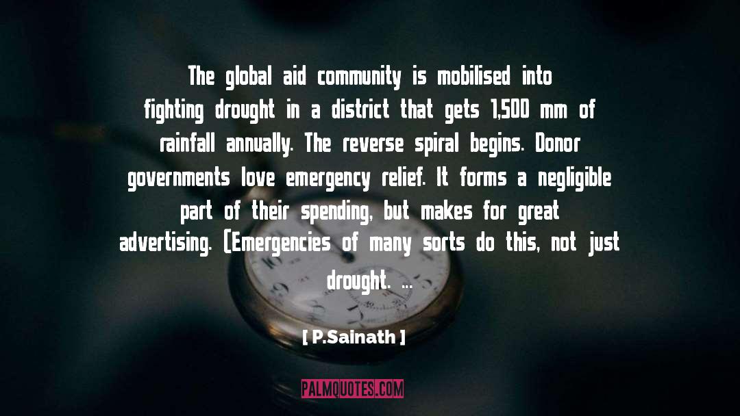 Depressional Rainfall quotes by P.Sainath