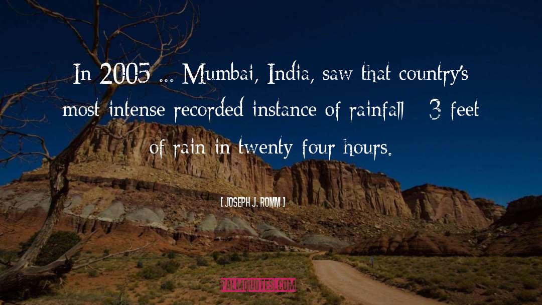 Depressional Rainfall quotes by Joseph J. Romm