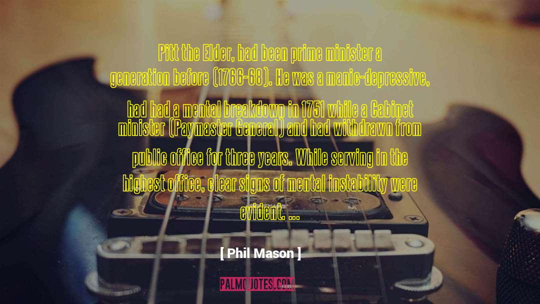 Depressive quotes by Phil Mason