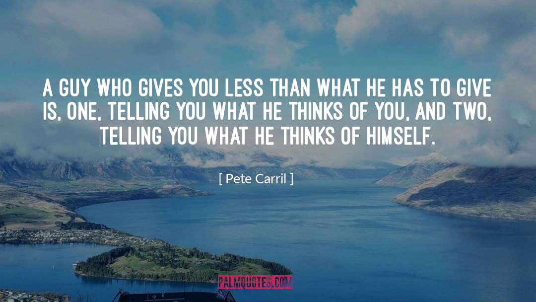 Depressive Thinking quotes by Pete Carril