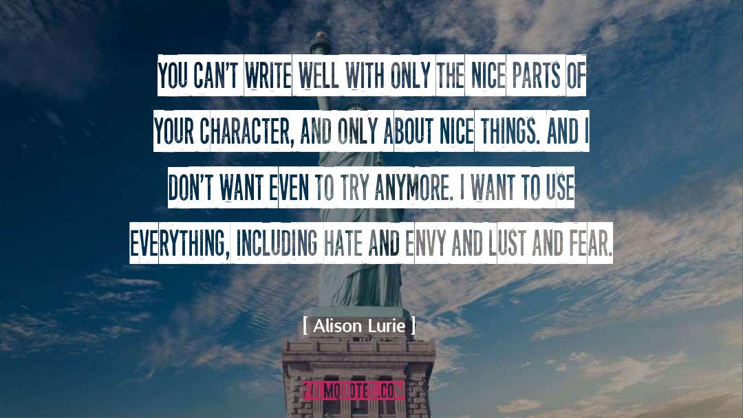 Depth Of Character quotes by Alison Lurie