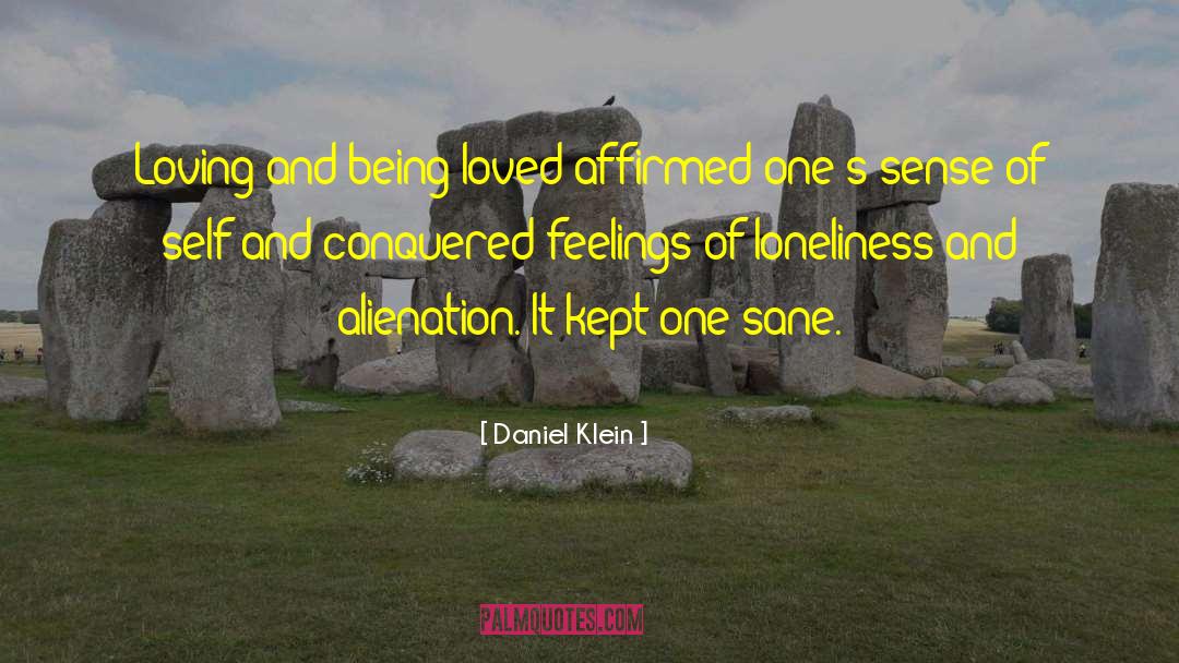 Depth Of Feelings quotes by Daniel Klein