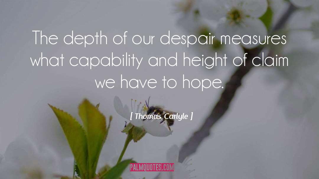 Depth quotes by Thomas Carlyle