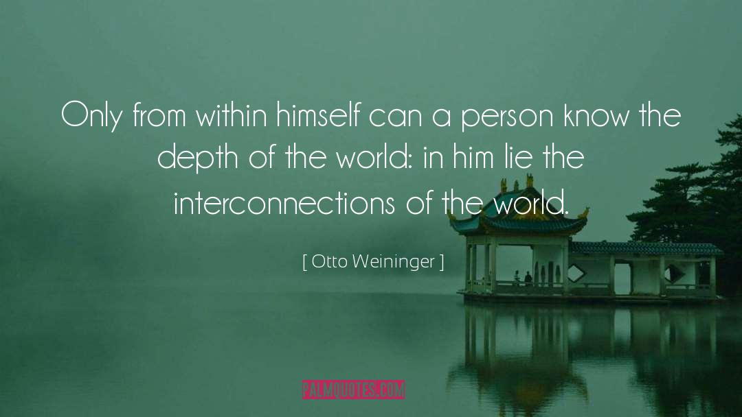 Depth quotes by Otto Weininger