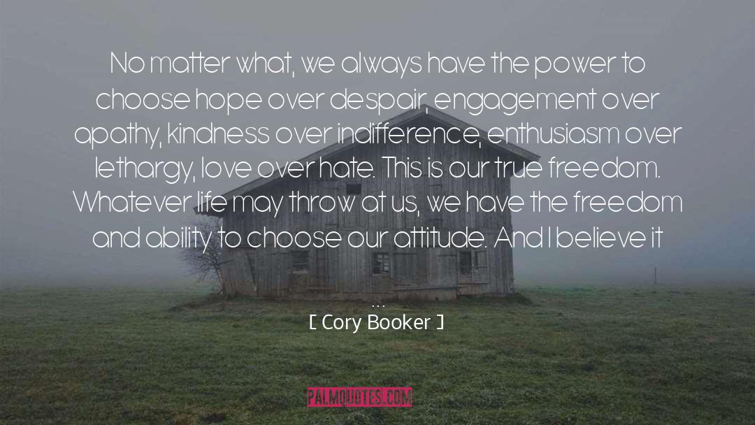 Depths Of Despair quotes by Cory Booker