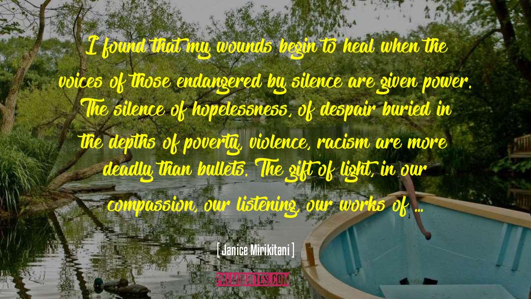 Depths Of Poverty quotes by Janice Mirikitani