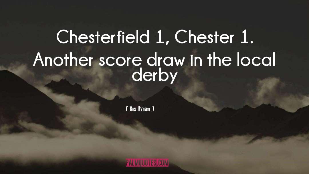 Derby quotes by Des Lynam